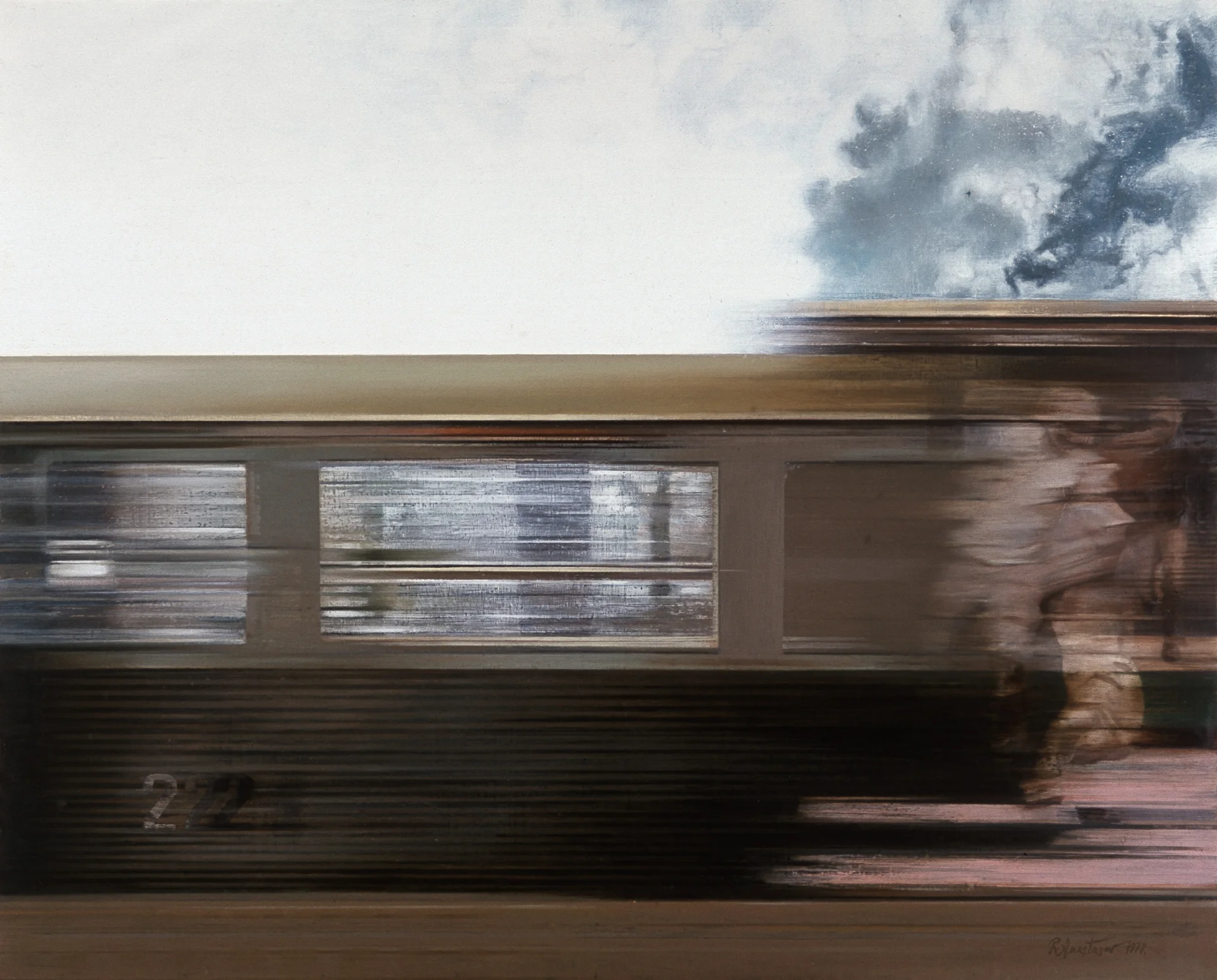 Човек и време II, 1977, масло на платно, 130 х 160, Родољуб Анастасов